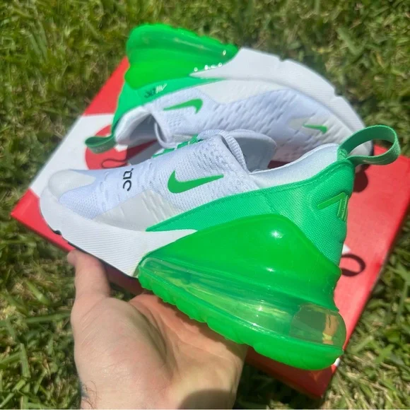 NIKE AIR MAX 270 WHITE GREEN - Picture 3 of 3